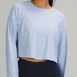 Abrasion-Resistant Training Long Sleeve Shirt (Medium Blue/Size 4)